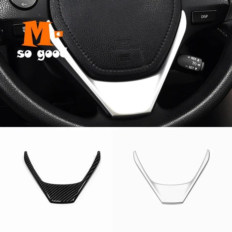 Для Toyota Corolla Auris 2014-16 17 2018 RAV4 2013-2017 хромированная внутренняя декоративная крышка рулевого колеса, накладка, автомобильные аксессуары, 1 шт. 
Для Toyota Corolla Auris 2014-16 17 2018 RAV4 2013-2017 хромированная внутренняя декоративная крышка рулевого колеса, накладка, автомобильные аксессуары, 1 шт.