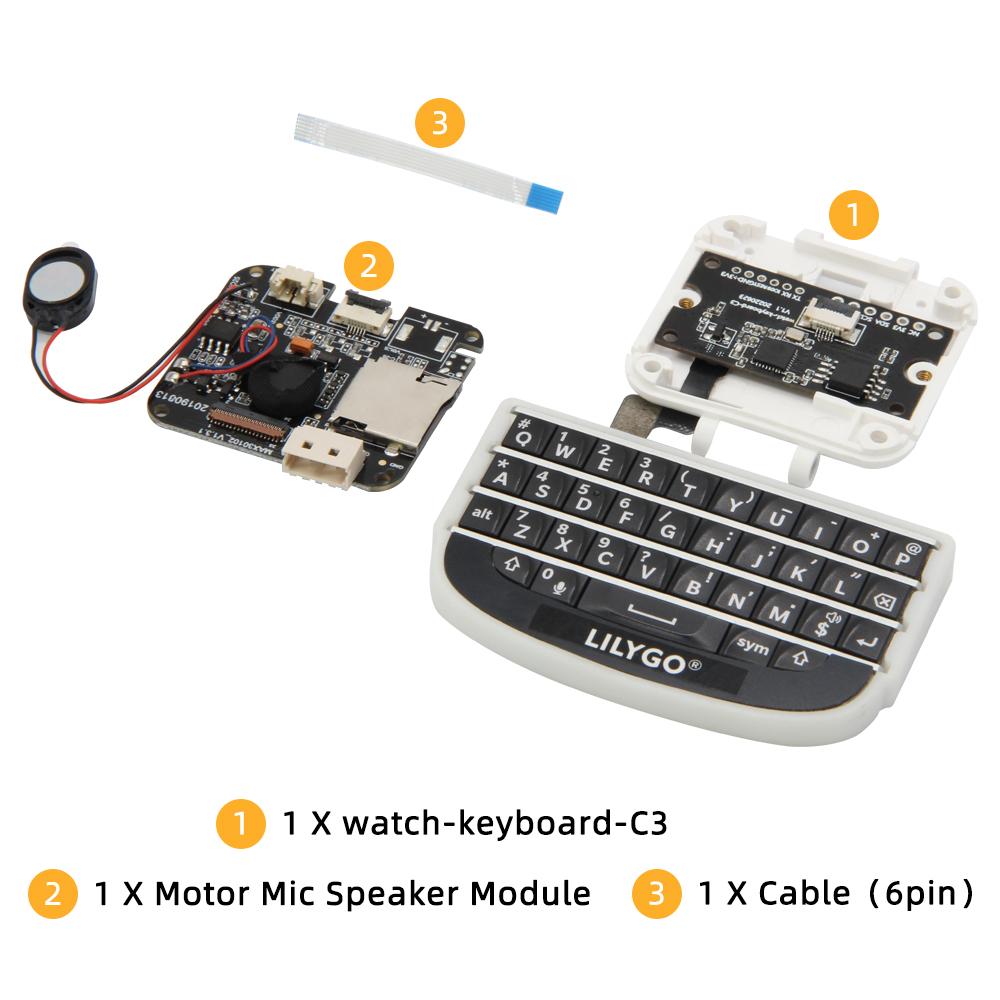 Годинник-Клавіатура-C3 V1.0 ESP32-C3 Модуль розширення T-Watch QWERTY Bluetooth Бездротова МІНІ-клавіатура Плата розробки Watch-Keyboard-C3
Годинник-Клавіатура-C3 V1.0 ESP32-C3 Модуль розширення T-Watch QWERTY Bluetooth Бездротова МІНІ-клавіатура Плата розробки Watch-Keyboard-C3