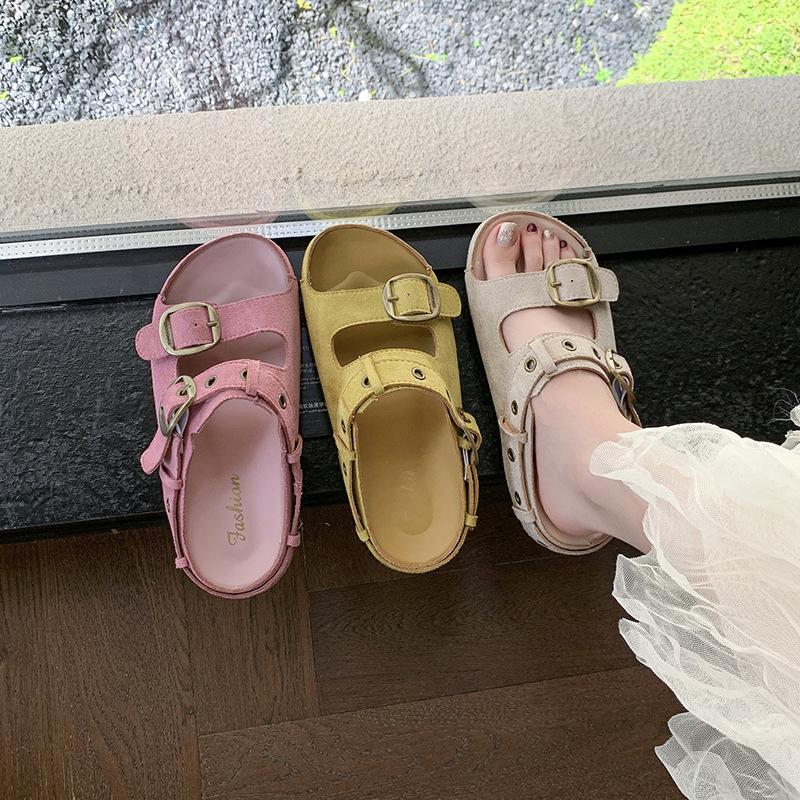 2025 summer new one-word sandals women s thick-soled heightened belt buckle casual slippers beach shoes trendy cool slippers 35 бежевий
2025 summer new one-word sandals women s thick-soled heightened belt buckle casual slippers beach shoes trendy cool slippers 35 бежевий