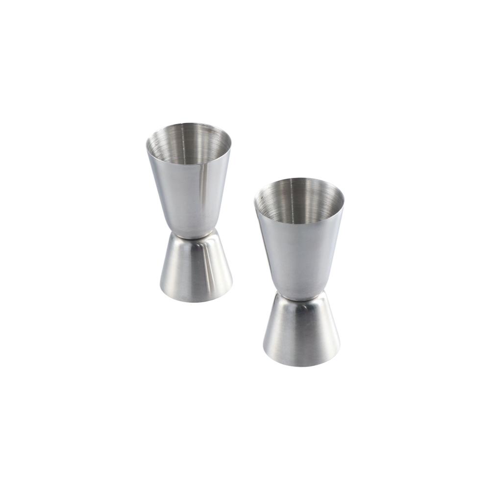 2 Pcs Silver Double-Side Measuring Cup Resuable Spirit Measure Jigger Cocktail Measuring Cups Home 15/30ML
2 Pcs Silver Double-Side Measuring Cup Resuable Spirit Measure Jigger Cocktail Measuring Cups Home 15/30ML