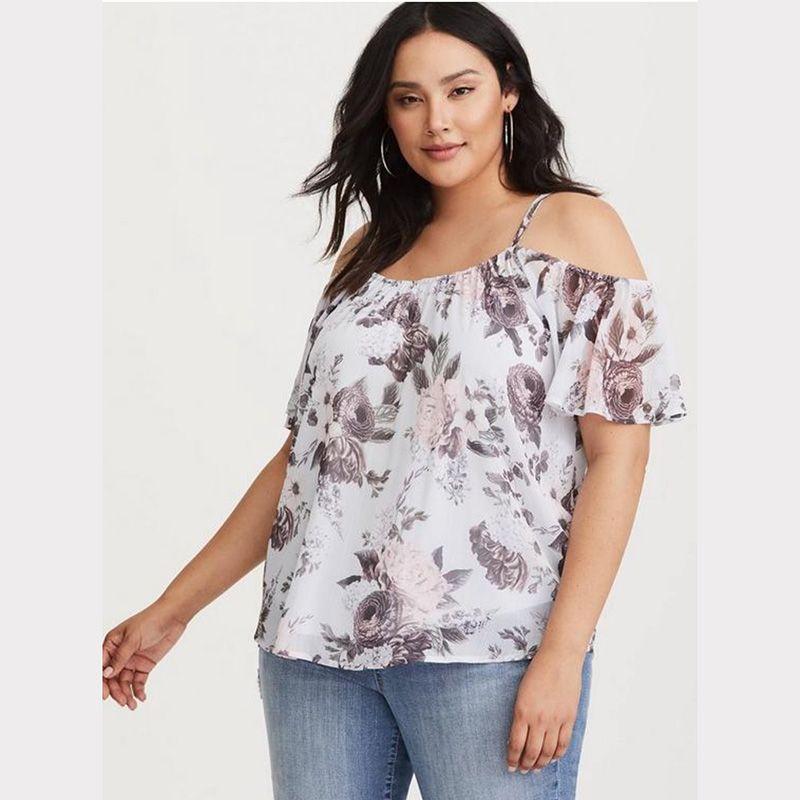 Fashion Plus Size Women s 80.00 Kg-90.00 kg New Arrival Fresh Easiest for Match off-Shoulder Floral Loose Chiffon Shirt Color 1 4
Fashion Plus Size Women s 80.00 Kg-90.00 kg New Arrival Fresh Easiest for Match off-Shoulder Floral Loose Chiffon Shirt Color 1 4