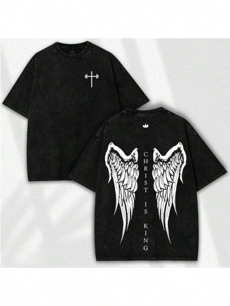 Men s Washed Street Brand Street Style 100% Cotton T-Shirt Cross Wings Are King Print Daily Casual 5XL різнокольоровий
Men s Washed Street Brand Street Style 100% Cotton T-Shirt Cross Wings Are King Print Daily Casual 5XL різнокольоровий