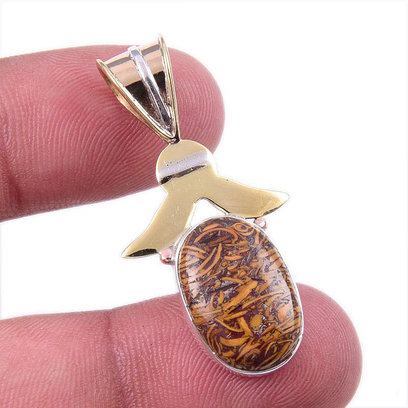 Natural Maryam Jasper 925 Solid Sterling Silver Gift TwoTone Pendant 1.50 m8K22
Natural Maryam Jasper 925 Solid Sterling Silver Gift TwoTone Pendant 1.50 m8K22