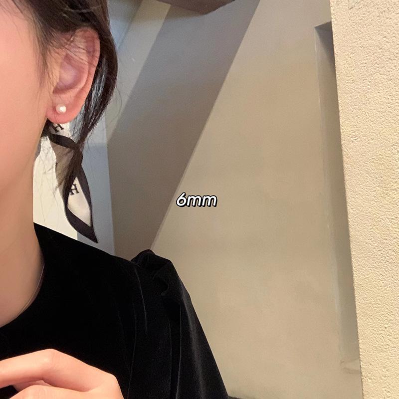 Ретро серьги с французским жемчугом семьи Ши: Игла из серебра 925 пробы, Женские элегантные пусеты
Ретро серьги с французским жемчугом семьи Ши: Игла из серебра 925 пробы, Женские элегантные пусеты