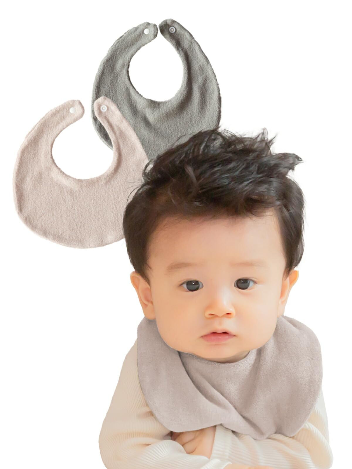 SOWAN Tile Fabric Bib Set in Muted Colors for Newborn Boys and Made in Solid Towel Baby Gift Babies, Girls, Japan, Fabric, 100% Cotton, (Milk Beige,
SOWAN Tile Fabric Bib Set in Muted Colors for Newborn Boys and Made in Solid Towel Baby Gift Babies, Girls, Japan, Fabric, 100% Cotton, (Milk Beige,