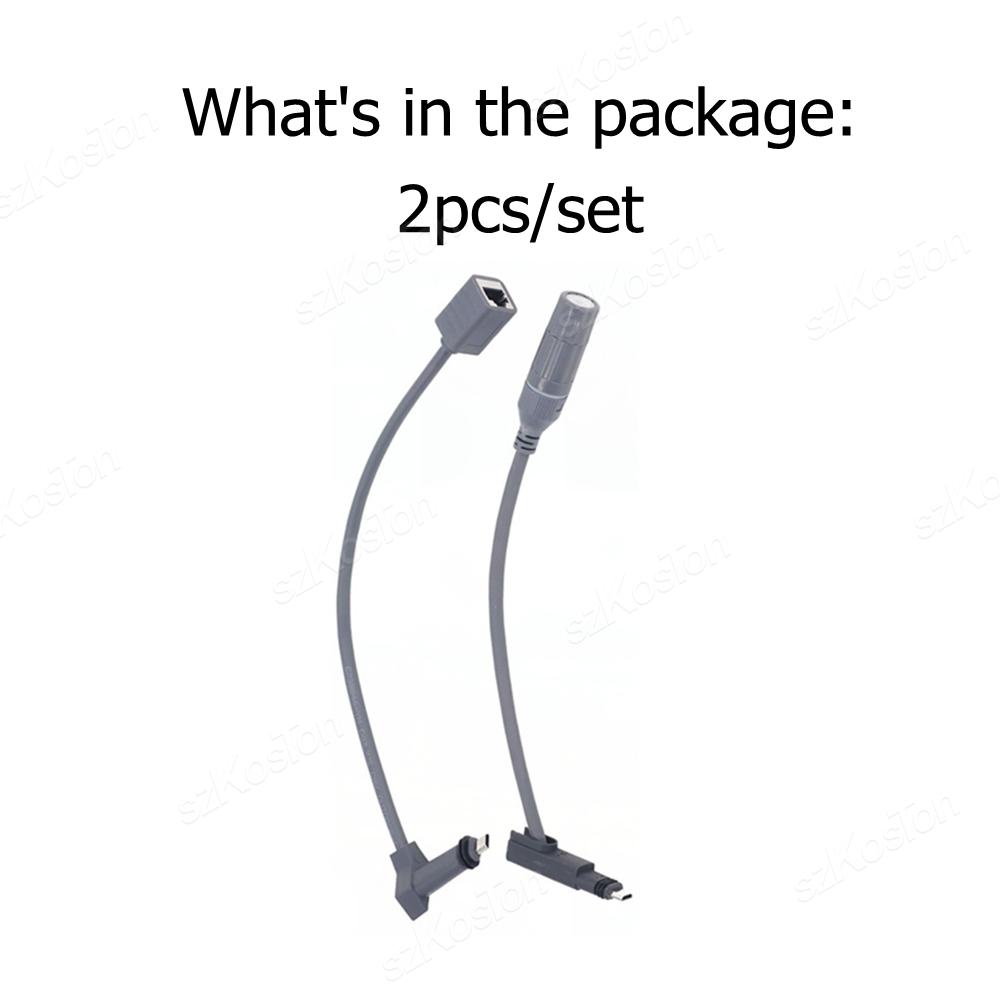 1Pair For Starlink Gen2 Cable SPX to RJ45 Connector Adapter for Rectangular Satellite V2 Extension Cord Waterproof Ethernet Plug
1Pair For Starlink Gen2 Cable SPX to RJ45 Connector Adapter for Rectangular Satellite V2 Extension Cord Waterproof Ethernet Plug