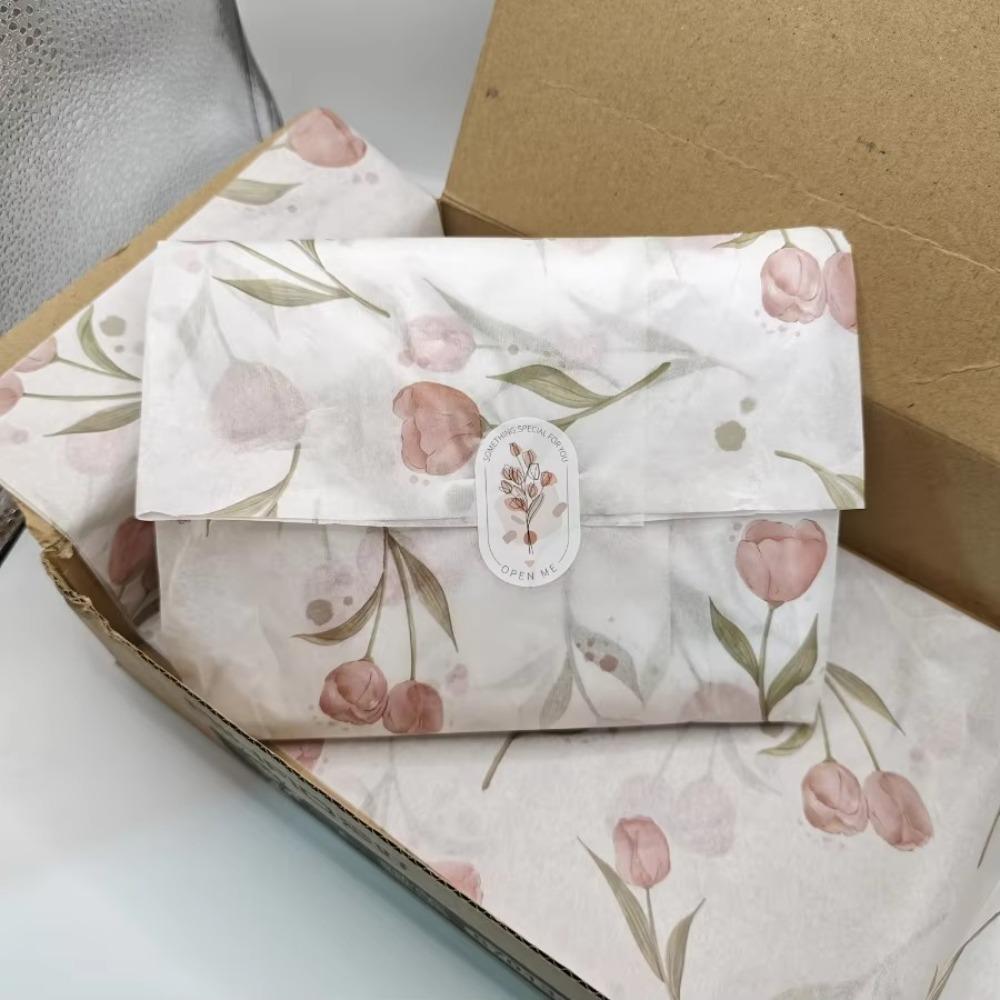 Floral Tulip Patterned Tissue Paper Double-Sided Box Filling Paper New Gift Wrapping Paper 10 Sheets
Floral Tulip Patterned Tissue Paper Double-Sided Box Filling Paper New Gift Wrapping Paper 10 Sheets