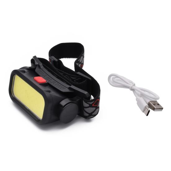 Светодиодный налобный фонарь Съемный, высокая яркость, водонепроницаемый размер, компактный, широкое применение, 4 режима освещения, АБС-пластик, ультра-яркий красный чёрный