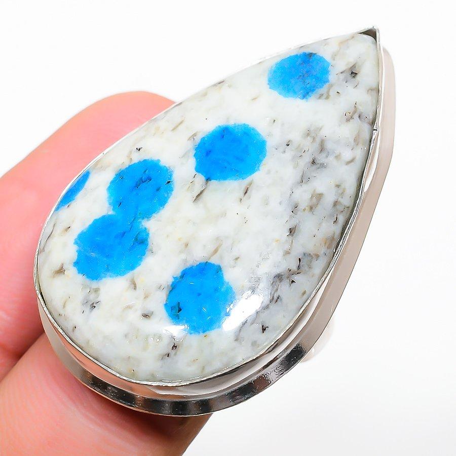 Подарочное кольцо из стерлингового серебра 925 пробы с натуральным синим азуритом K2, размер 6,5 o0T61
Подарочное кольцо из стерлингового серебра 925 пробы с натуральным синим азуритом K2, размер 6,5 o0T61