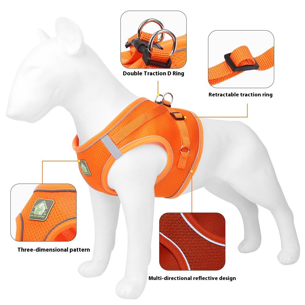 Reflective Dog Harness Vest for Small Medium Dogs Breathable Adjustable with Leash Comfortable No Pull Outdoor Walking Running M чёрный
Reflective Dog Harness Vest for Small Medium Dogs Breathable Adjustable with Leash Comfortable No Pull Outdoor Walking Running M чёрный
