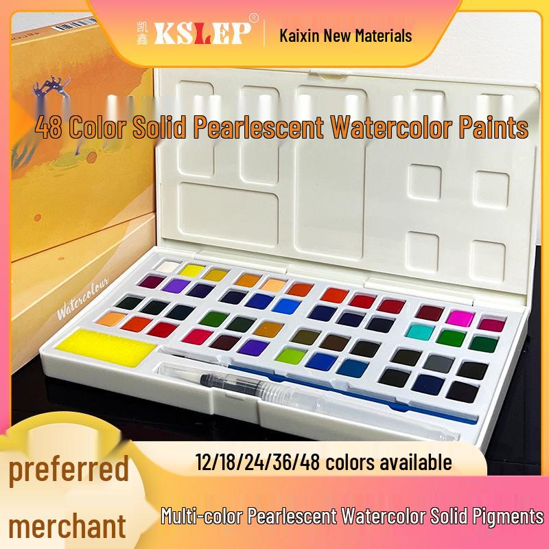 48-Color Watercolor Set for Beginner Artists and Students
48-Color Watercolor Set for Beginner Artists and Students