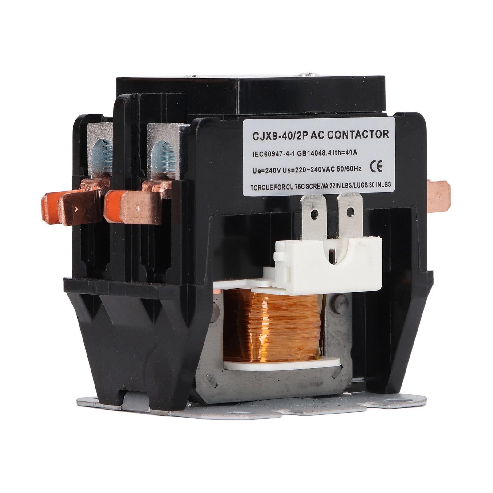 Кондиционер Контактор переменного тока 40А 2П Замена с контактом из серебряного сплава Приборы управления распределением электроэнергии 240В
Кондиционер Контактор переменного тока 40А 2П Замена с контактом из серебряного сплава Приборы управления распределением электроэнергии 240В