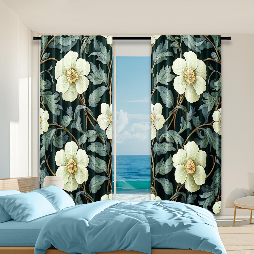 Versatile Polyester Transparent Curtains Home Decoration Floral Green Use Bedrooms Living Rooms Set Of 2 Made Area Decor W100*H70(CM)-Rod Pocket&2PCS
Versatile Polyester Transparent Curtains Home Decoration Floral Green Use Bedrooms Living Rooms Set Of 2 Made Area Decor W100*H70(CM)-Rod Pocket&2PCS