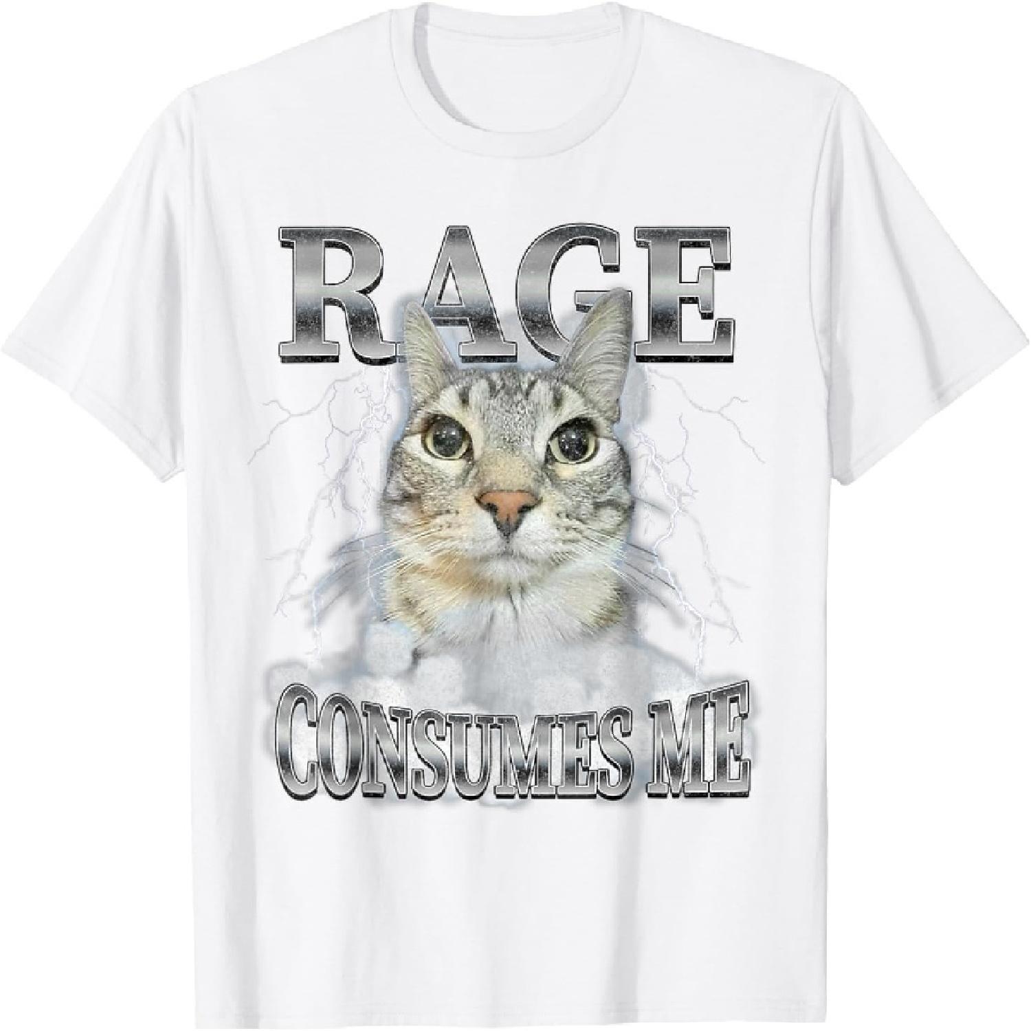 RUJUNMAN Rage Consumes Me Cat Meme Funny Saying Silly Cats Humor T-Shirt XXXXXL білий
RUJUNMAN Rage Consumes Me Cat Meme Funny Saying Silly Cats Humor T-Shirt XXXXXL білий