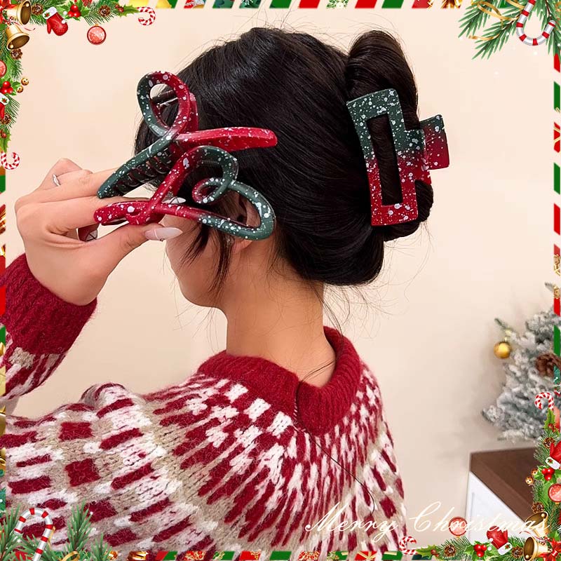Fashion Christmas Acrylic Hair Claws for Women Girls Sweet Snowflake Print Shark Clamp Hair Clip Headdress Hair Accessories Gift
Fashion Christmas Acrylic Hair Claws for Women Girls Sweet Snowflake Print Shark Clamp Hair Clip Headdress Hair Accessories Gift