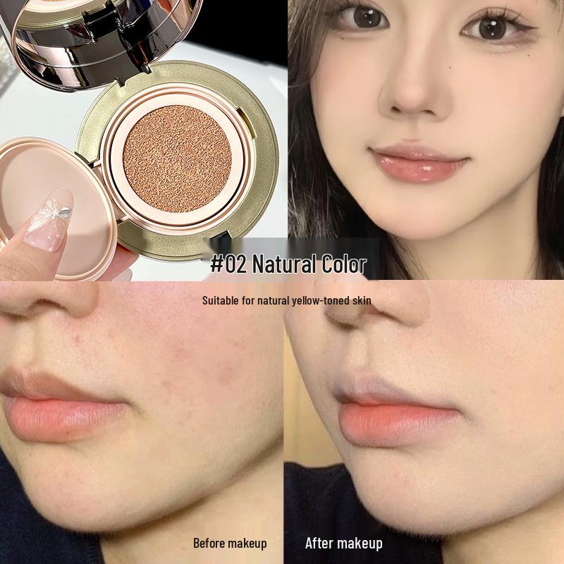 AGAG High-Coverage Moisturizing Cushion Foundation with Long-lasting, Smudge-proof, Waterproof Finish and Close-fitting Concealment. 15g + 15g
AGAG High-Coverage Moisturizing Cushion Foundation with Long-lasting, Smudge-proof, Waterproof Finish and Close-fitting Concealment. 15g + 15g
