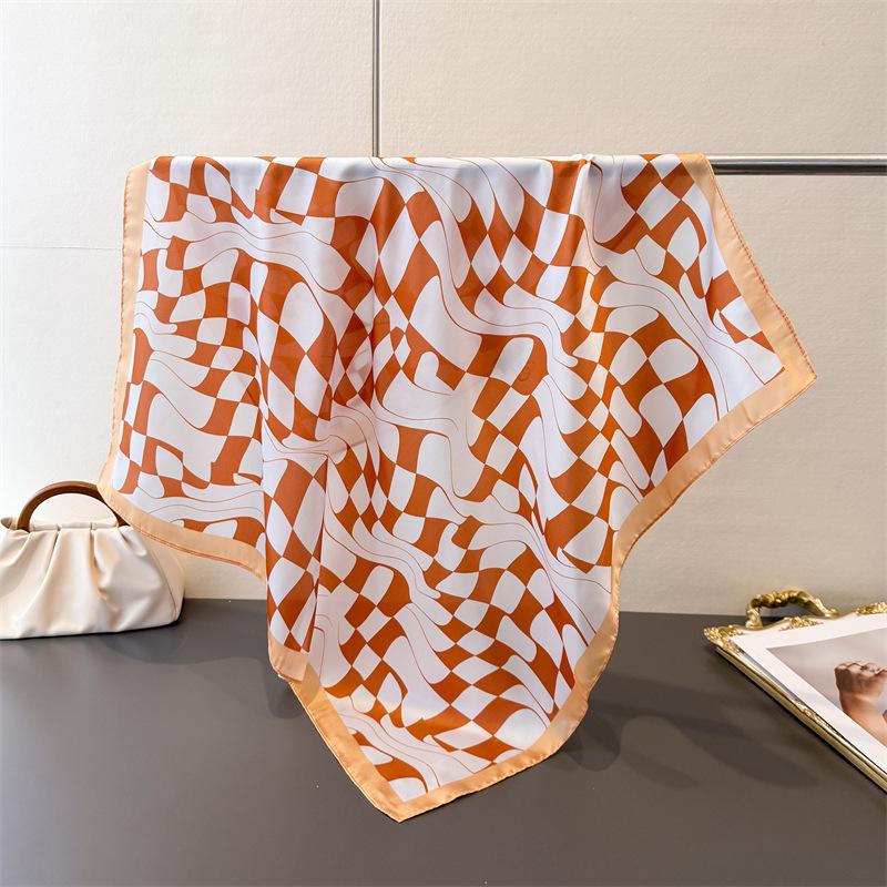 Checkerboard Print Silk Square Scarf For Women Men Headscarf Soft Satin Neck Tie New Hijab Female Neckerchief Foulard Bandana 66-70cm
Checkerboard Print Silk Square Scarf For Women Men Headscarf Soft Satin Neck Tie New Hijab Female Neckerchief Foulard Bandana 66-70cm