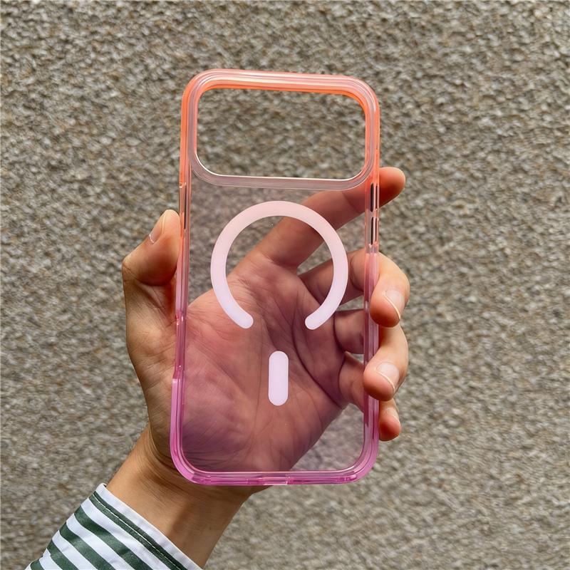 Crystal Transparent Gradient Color for Magnetic Magsafe Case For iPhone 17 15 16 17Pro 17Pro Max Anti-fall Bumper Hard Cover For iPhone 17Pro Max
Crystal Transparent Gradient Color for Magnetic Magsafe Case For iPhone 17 15 16 17Pro 17Pro Max Anti-fall Bumper Hard Cover For iPhone 17Pro Max