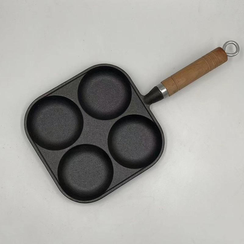 Антипригарная чугунная сковорода для завтрака с 4 отверстиями для яиц и бургеров Single Pack
Антипригарная чугунная сковорода для завтрака с 4 отверстиями для яиц и бургеров Single Pack