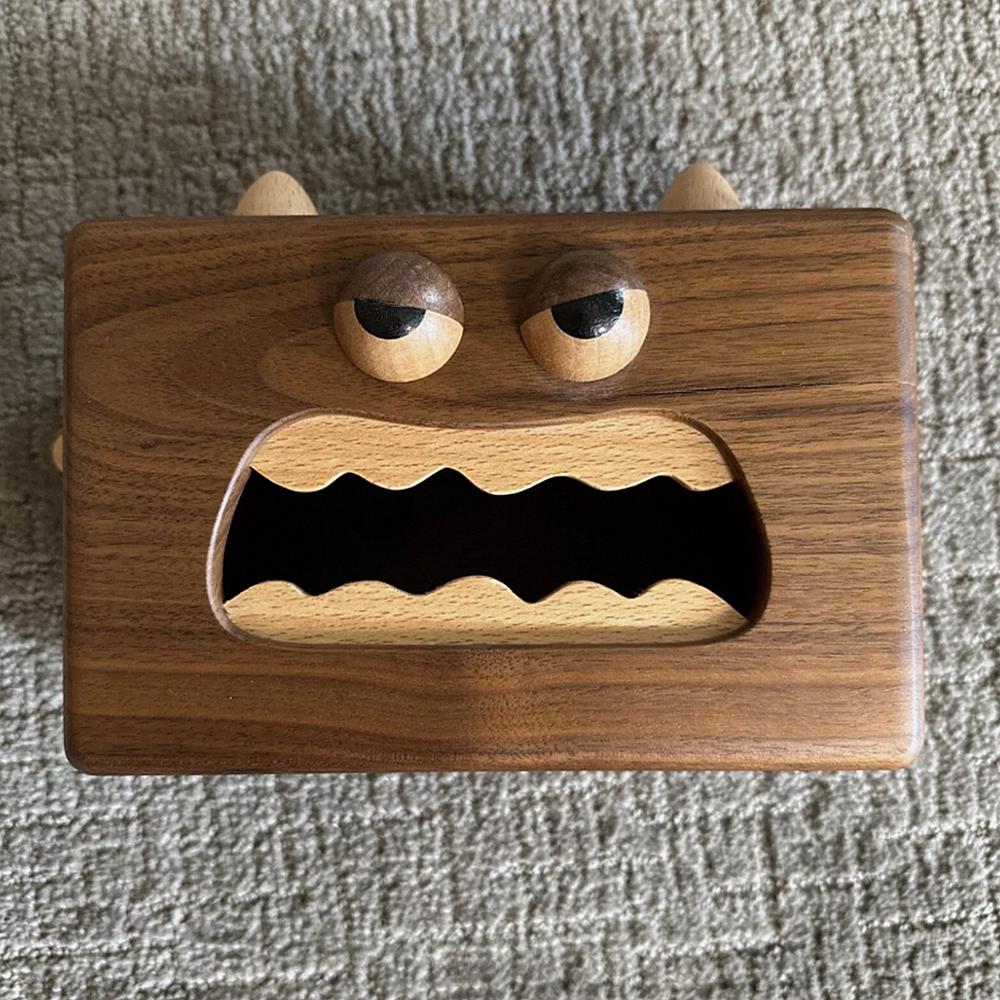 Wood Walnut Cute Little Monster Tissue Box Cover Magnetic Wooden Paper Napkin Holder Pumping Storage Case коричневий
Wood Walnut Cute Little Monster Tissue Box Cover Magnetic Wooden Paper Napkin Holder Pumping Storage Case коричневий
