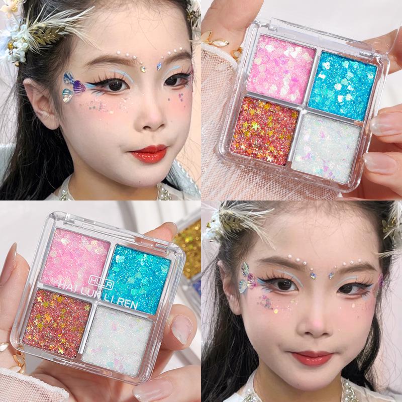 Festival Dance 4-Color Glitter Eyeshadow Palette - Shimmering Makeup for Party, Prom, Stage Performance
Festival Dance 4-Color Glitter Eyeshadow Palette - Shimmering Makeup for Party, Prom, Stage Performance