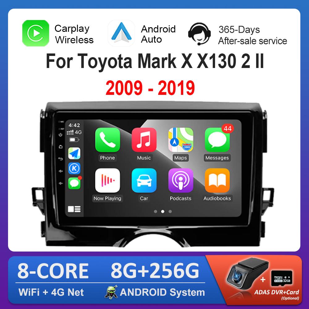 Автомобильный аудио-мультимедийный проигрыватель Navi GPS Android-система для Toyota Mark X X130 2 II 2009 - 2019 с сенсорным экраном WiFi BT головное устройство 4G
Автомобильный аудио-мультимедийный проигрыватель Navi GPS Android-система для Toyota Mark X X130 2 II 2009 - 2019 с сенсорным экраном WiFi BT головное устройство 4G