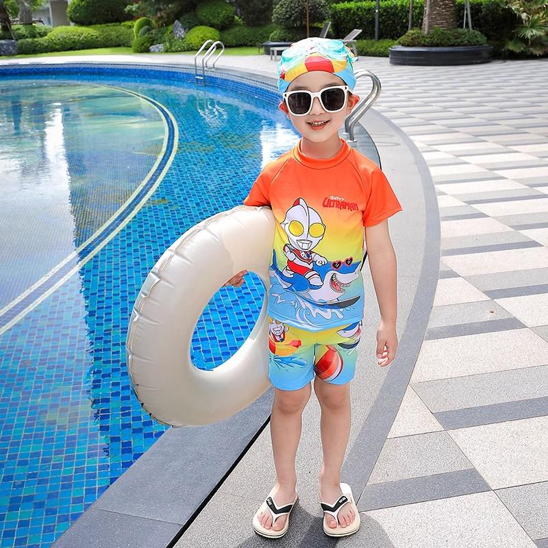 Ultraman Boys Quick-Dry Swimsuit - Split Design Beach Sunscreen Swimwear Size 130 (Height ~120cm)
Ultraman Boys Quick-Dry Swimsuit - Split Design Beach Sunscreen Swimwear Size 130 (Height ~120cm)