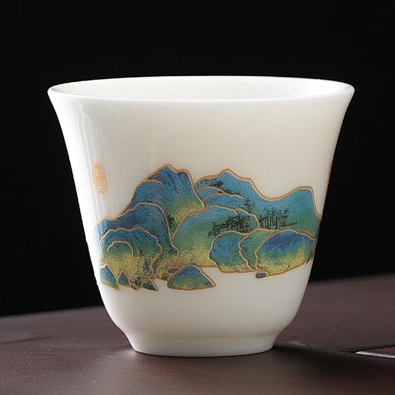 Qianli Jiangshan Yangzhi Jade Porcelain Tea Cup
Qianli Jiangshan Yangzhi Jade Porcelain Tea Cup