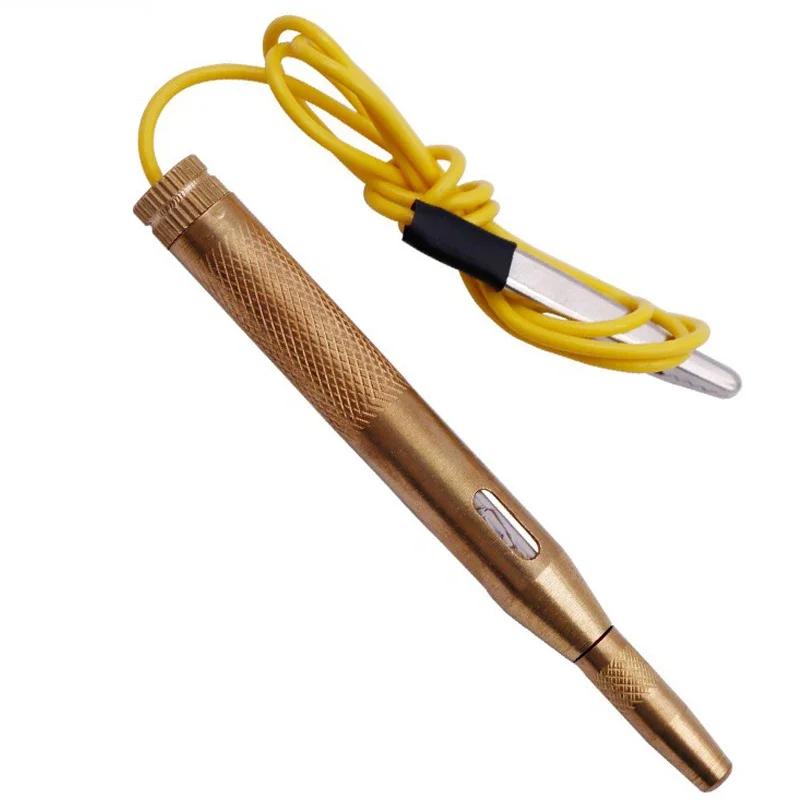 Тестер напряжения предохранителя автомобильной цепи автоматический тестовый световой зонд ручка постоянного тока 6 В/12 В/24 В кабель карандаш с зажимом тестер цепи диагностические инструменты золотой
Тестер напряжения предохранителя автомобильной цепи автоматический тестовый световой зонд ручка постоянного тока 6 В/12 В/24 В кабель карандаш с зажимом тестер цепи диагностические инструменты золотой