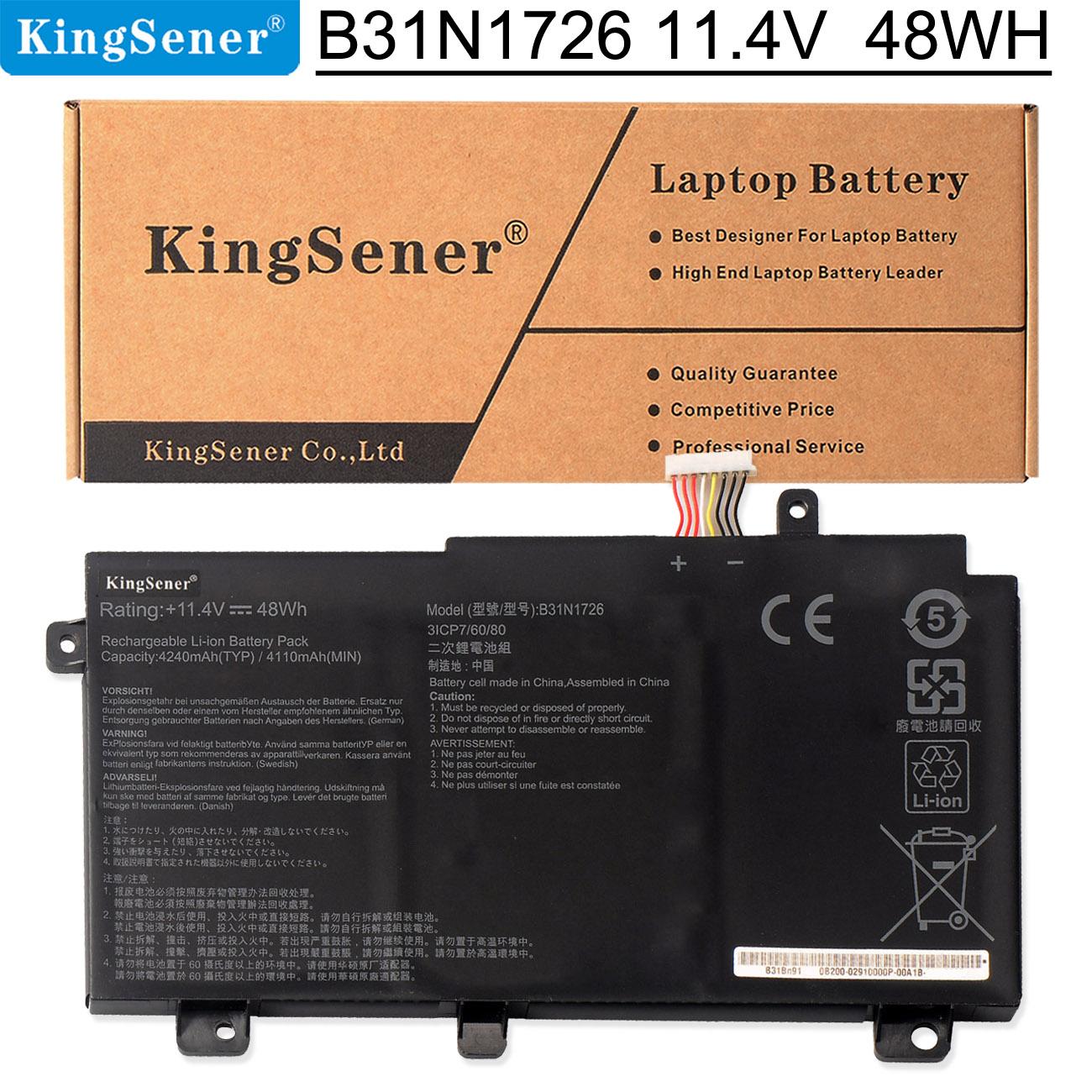 Kingsener B31N1726 аккумулятор для ноутбука ASUS TUF Gaming FX80 FX86 FX504 FX504G FX504GM FX505 FX505G FX505DT FX505GE A15 FA506 FA506I
Kingsener B31N1726 аккумулятор для ноутбука ASUS TUF Gaming FX80 FX86 FX504 FX504G FX504GM FX505 FX505G FX505DT FX505GE A15 FA506 FA506I
