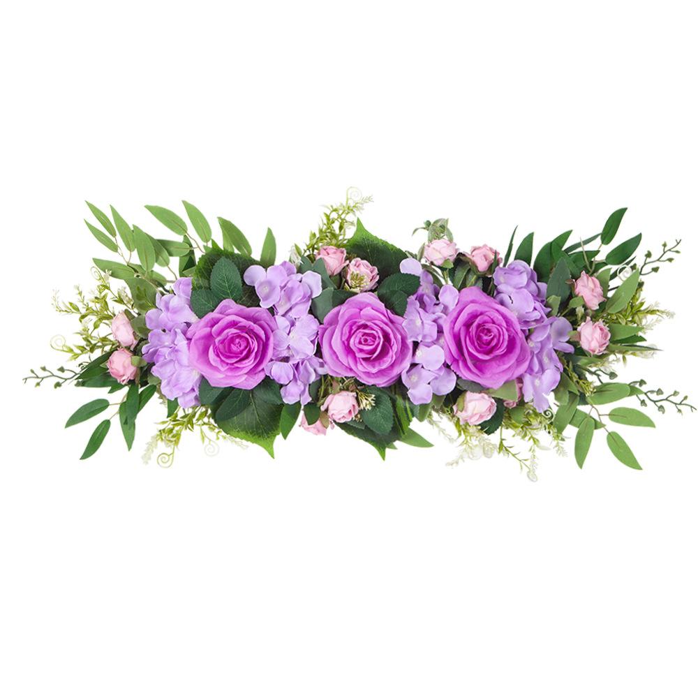 Artificial Flower Simulation Flower Rose Row Wedding Chair Back Flower Dining Table Flower Strip Mirror Front Flower Door Decoration темно-фиолетового
Artificial Flower Simulation Flower Rose Row Wedding Chair Back Flower Dining Table Flower Strip Mirror Front Flower Door Decoration темно-фиолетового