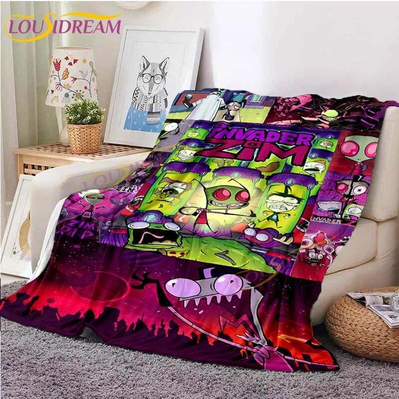 Классическое одеяло с принтом инопланетянина, одеяло Invader ZIM, фланелевое одеяло с мультяшным рисунком для кровати, дивана, офиса, детское одеяло, подарки
Классическое одеяло с принтом инопланетянина, одеяло Invader ZIM, фланелевое одеяло с мультяшным рисунком для кровати, дивана, офиса, детское одеяло, подарки