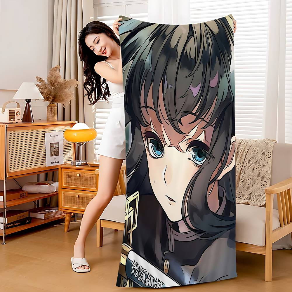 Muichiro Tokito Beach Towel Cartoon Cute Summer Kids Large Bath Pool Beach Towel Microfiber Absorbent For Swimming Travel W40*H60(CM)
Muichiro Tokito Beach Towel Cartoon Cute Summer Kids Large Bath Pool Beach Towel Microfiber Absorbent For Swimming Travel W40*H60(CM)