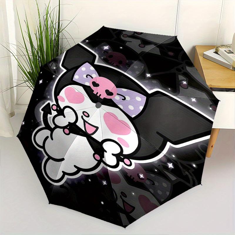 Kuromi Automatic Folding Umbrella-Simple 8-Rib Design, Bright Cartoon Pattern, Durable Iron Frame, Suitable For Travel, Outdoor, Beach-Cute
Kuromi Automatic Folding Umbrella-Simple 8-Rib Design, Bright Cartoon Pattern, Durable Iron Frame, Suitable For Travel, Outdoor, Beach-Cute