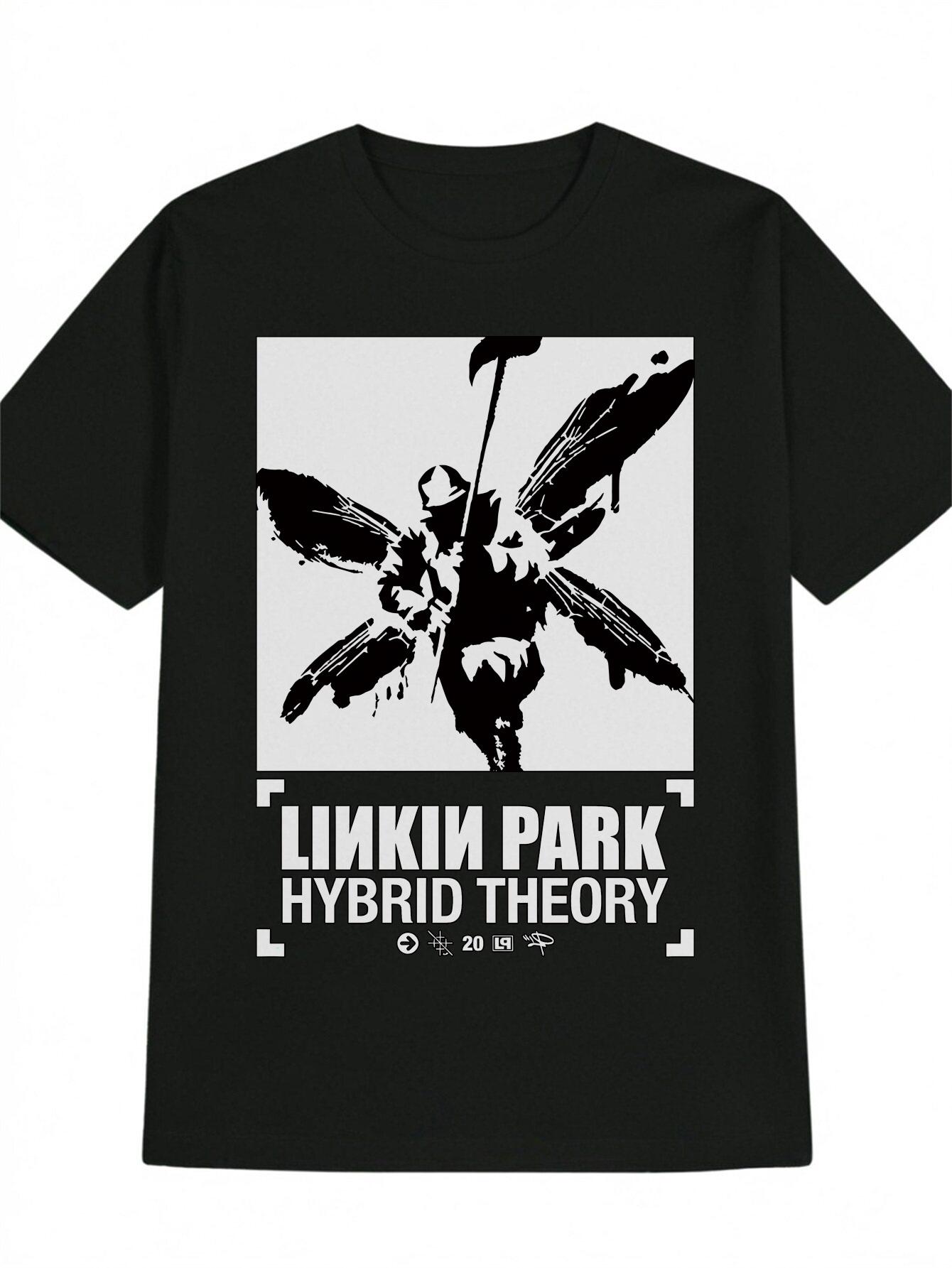 Casual Graphic T-shirt - Lilikin Park Hybrid Theory with Dragonfly & Wings Design L
Casual Graphic T-shirt - Lilikin Park Hybrid Theory with Dragonfly & Wings Design L