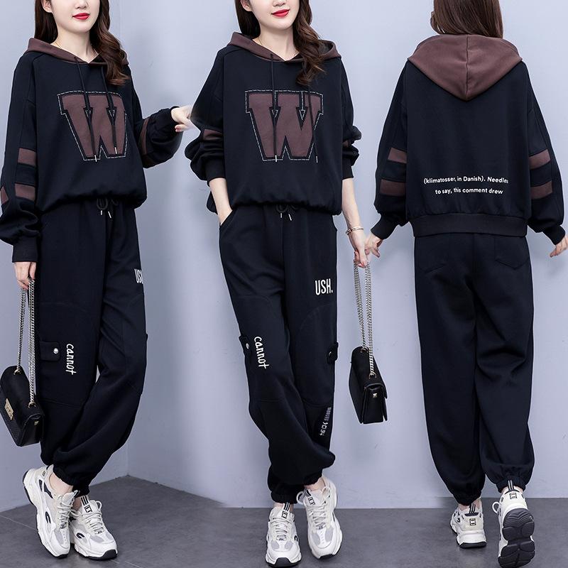 Plus Size Fat Sister Suit Women s Plus Velvet Thick Autumn Hooded Sweater Harem Pants Casual Two-piece Suit S
Plus Size Fat Sister Suit Women s Plus Velvet Thick Autumn Hooded Sweater Harem Pants Casual Two-piece Suit S