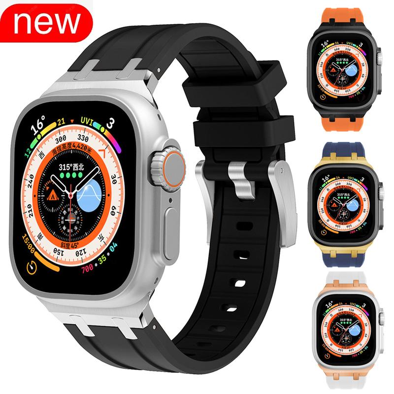for Apple Watch Band Ultra 2 49mm 8 7 45mm 41mm Silicone Strap Sports Soft Rubber IWatch 9 8 6 5 4 SE 44mm 42mm 40 38mm Bracelet 38 40 41mm
for Apple Watch Band Ultra 2 49mm 8 7 45mm 41mm Silicone Strap Sports Soft Rubber IWatch 9 8 6 5 4 SE 44mm 42mm 40 38mm Bracelet 38 40 41mm