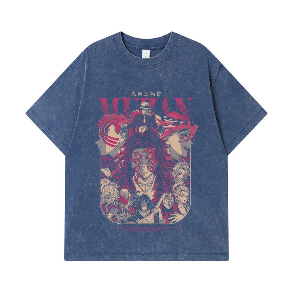 275 GSM Washed T-shirts 100% Cotton Demon Slayer V21 Demons Print Unisex Heavy Cotton T Shirt 2XL королівський синій колір
275 GSM Washed T-shirts 100% Cotton Demon Slayer V21 Demons Print Unisex Heavy Cotton T Shirt 2XL королівський синій колір