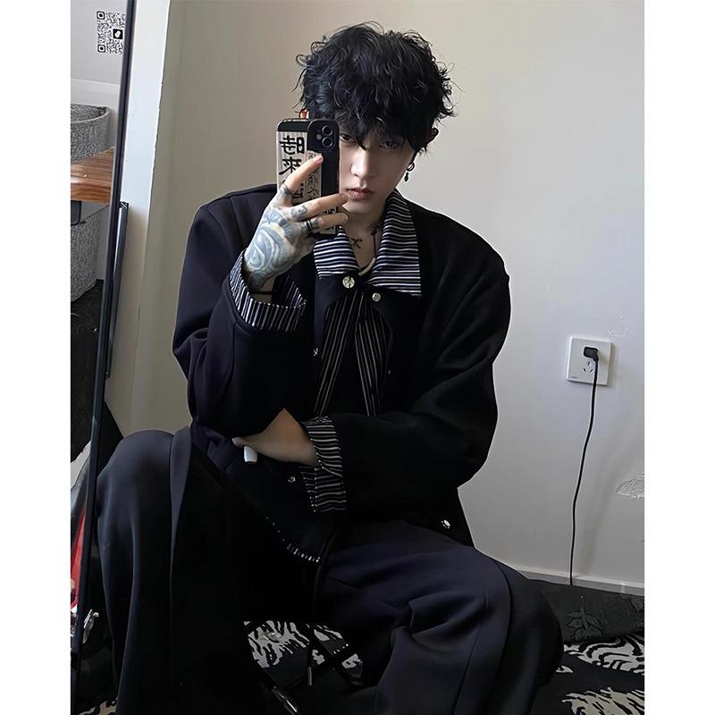 Men s Retro Faux Two-Piece Lapel Hoodie - Casual, Trendy, Loose-Fit, Versatile Long Sleeve Top for Couples 2XL чорний
Men s Retro Faux Two-Piece Lapel Hoodie - Casual, Trendy, Loose-Fit, Versatile Long Sleeve Top for Couples 2XL чорний
