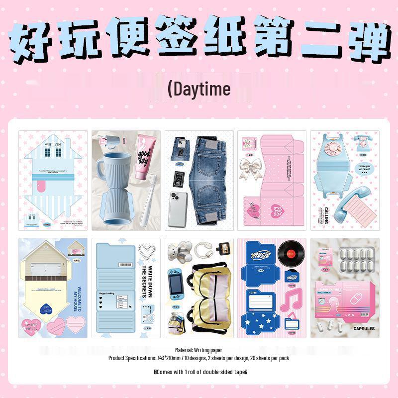 Infeel.Me Series 2 Creative Fun Mechanisms Sticky Notes for Journals
Infeel.Me Series 2 Creative Fun Mechanisms Sticky Notes for Journals