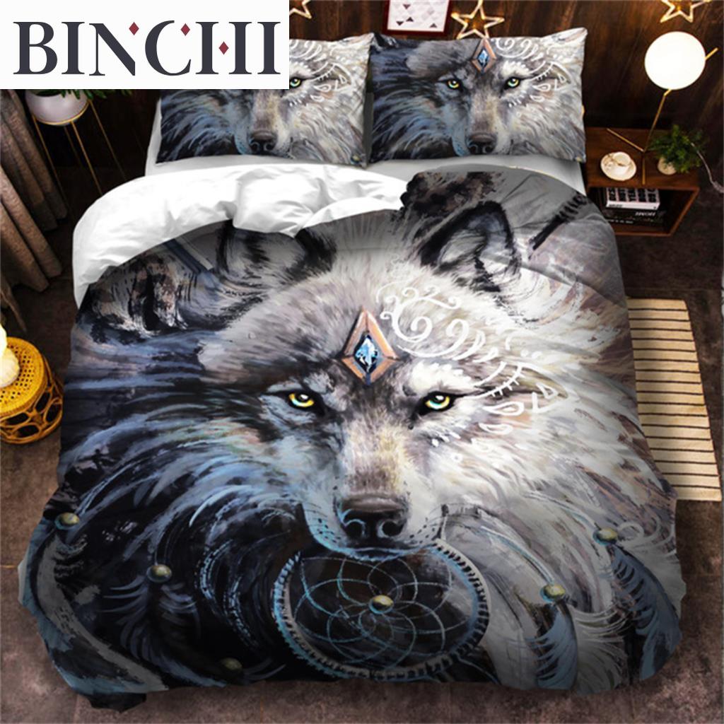 3D Wolf Bedding Set Black White Dreamcatcher Tribal Nationality Style Duvet Cover For Teens Adults Women Men Bedroom Decoration EU single(135x200cm)
3D Wolf Bedding Set Black White Dreamcatcher Tribal Nationality Style Duvet Cover For Teens Adults Women Men Bedroom Decoration EU single(135x200cm)
