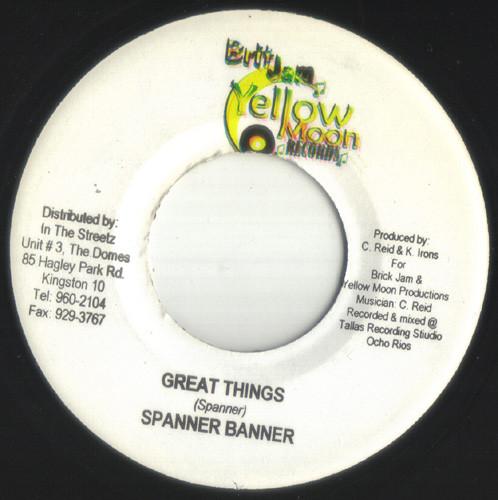7-дюймовая пластинка SPANNER BANNER - Great Things NONE Yellow Moon Rec 2005 Ямайка Регги, Ска и Даб Б/У
7-дюймовая пластинка SPANNER BANNER - Great Things NONE Yellow Moon Rec 2005 Ямайка Регги, Ска и Даб Б/У