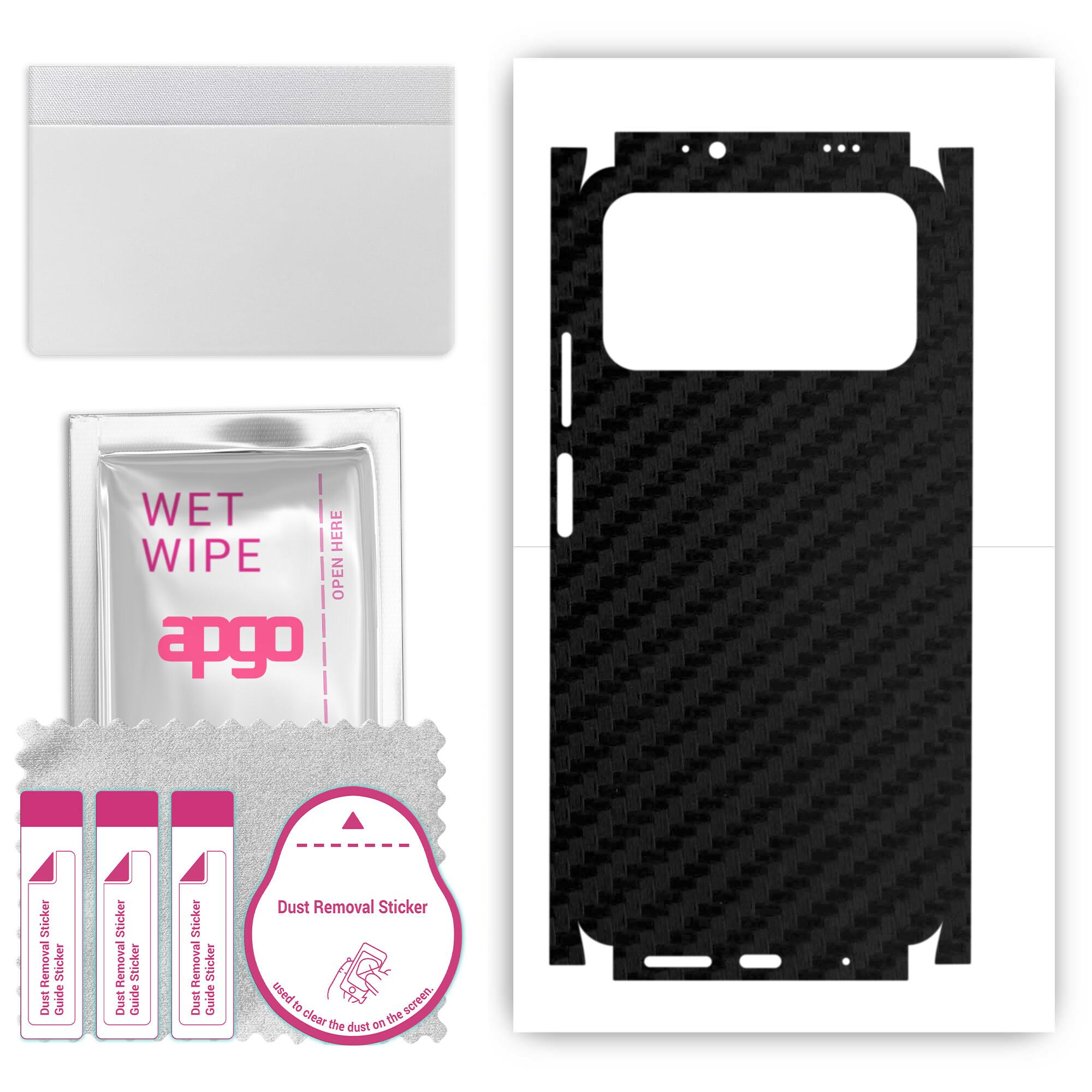 Apgo Protective Skin Sticker for the back+sides compatible with Xiaomi Poco M3, Full Wrap Film, Foil, Vinyl - Pattern Carbon Black
Apgo Protective Skin Sticker for the back+sides compatible with Xiaomi Poco M3, Full Wrap Film, Foil, Vinyl - Pattern Carbon Black