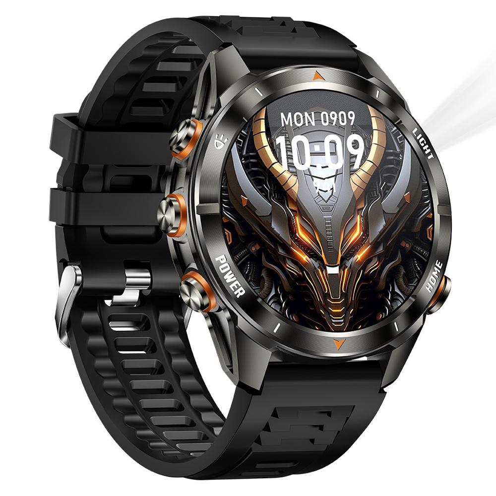 KT80 Outdoor Sports Smart Watch 3ATM Waterproof Bluetooth-Compatible Calling Wristwatch with Flashlight Silver
KT80 Outdoor Sports Smart Watch 3ATM Waterproof Bluetooth-Compatible Calling Wristwatch with Flashlight Silver