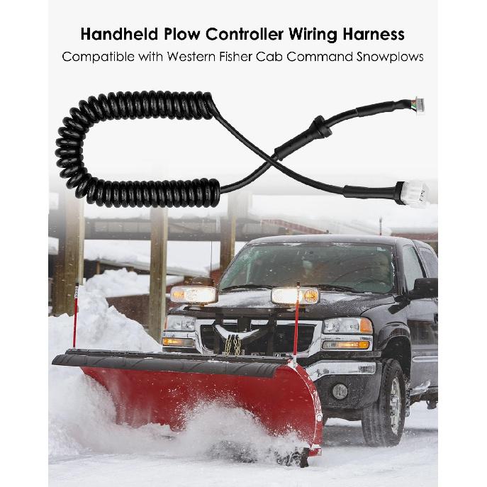 Snow Plow Controller Cable Fit for Western Fisher Cab Command Snow Plow, Handheld Controller Cord Replaces 96437 56462 9400 72556 56435, Snow Plow 6
Snow Plow Controller Cable Fit for Western Fisher Cab Command Snow Plow, Handheld Controller Cord Replaces 96437 56462 9400 72556 56435, Snow Plow 6