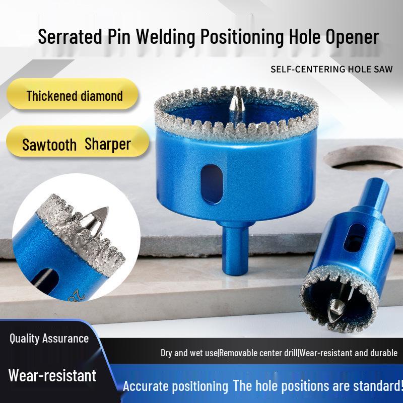Двухфункциональный инструмент для проделывания отверстий: Для сверления плитки, мрамора, камня, кварца и стекла Sawtooth Hole Opener 65mm
Двухфункциональный инструмент для проделывания отверстий: Для сверления плитки, мрамора, камня, кварца и стекла Sawtooth Hole Opener 65mm