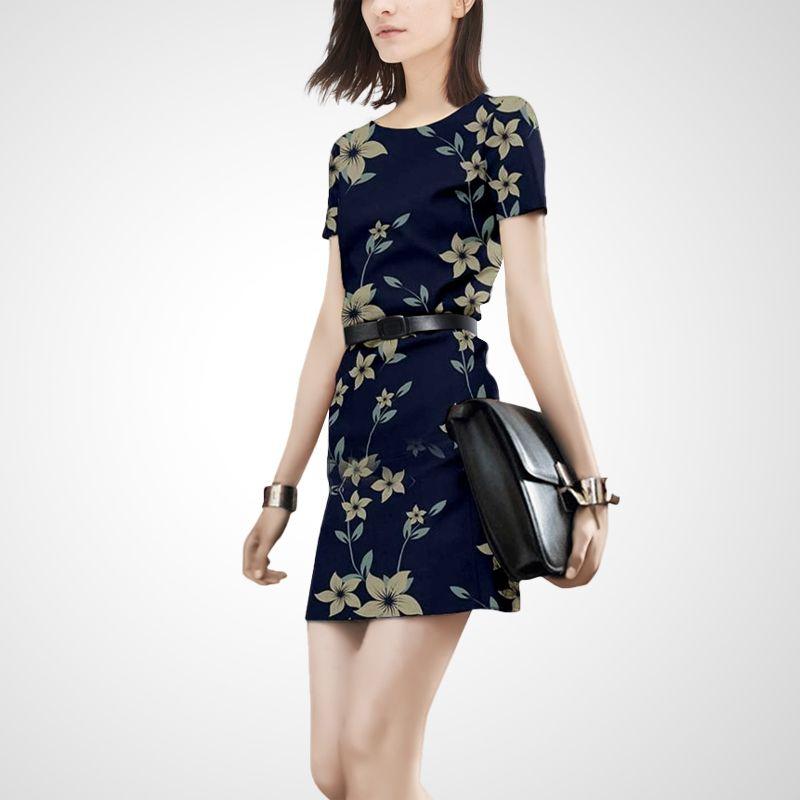 Young Chic Stylish Dress Women s Mid Length Long Length 2025 Summer New Arrival Silm Print One-Step Skirt Yellow flower + navy blue (with belt) S
Young Chic Stylish Dress Women s Mid Length Long Length 2025 Summer New Arrival Silm Print One-Step Skirt Yellow flower + navy blue (with belt) S
