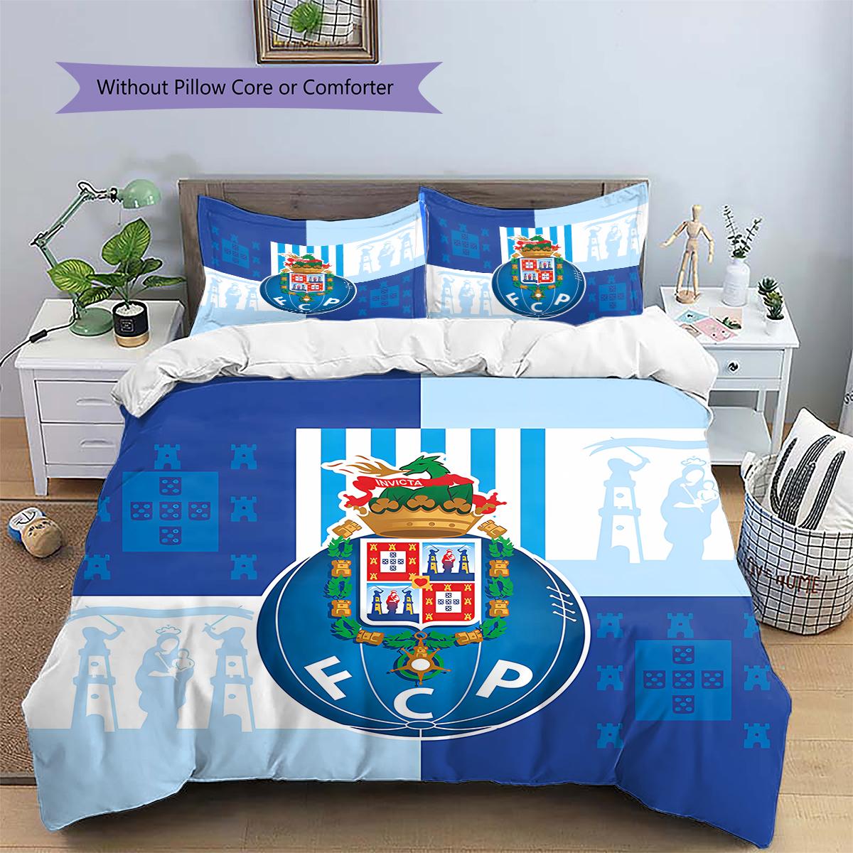 FC Porto LogoPattern Bedding,Quilt Set Quilt Cover Pillowcase Home Birthday Gift (1 * duvet cover + 2 * pillowcase, without core) 135x200cm
FC Porto LogoPattern Bedding,Quilt Set Quilt Cover Pillowcase Home Birthday Gift (1 * duvet cover + 2 * pillowcase, without core) 135x200cm