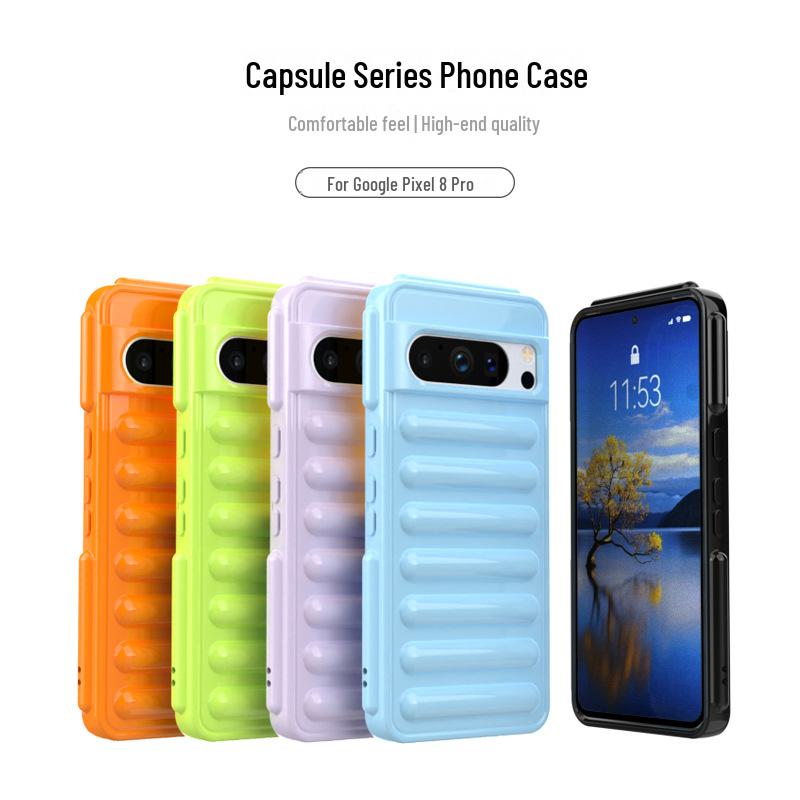 Google Pixel 8pro Anti-Fall Transparent TPU Airbag Protective Case - Новый чехол для мобильного телефона с улучшенной защитой
Google Pixel 8pro Anti-Fall Transparent TPU Airbag Protective Case - Новый чехол для мобильного телефона с улучшенной защитой