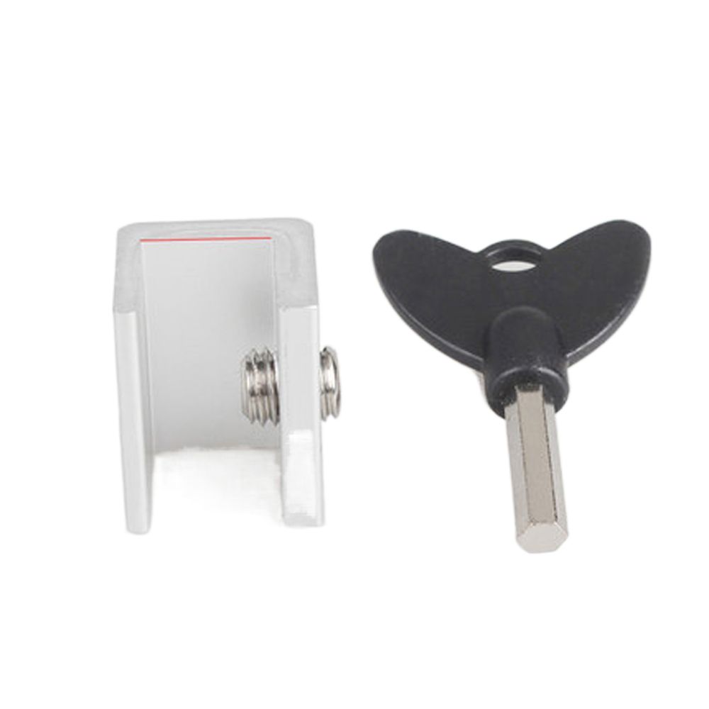 Замок безопасности Регулируемый Защита от кражи Защита детей Замок для шкафа Замок для окна Алюминий Цинк Цинковый сплав black-16mm